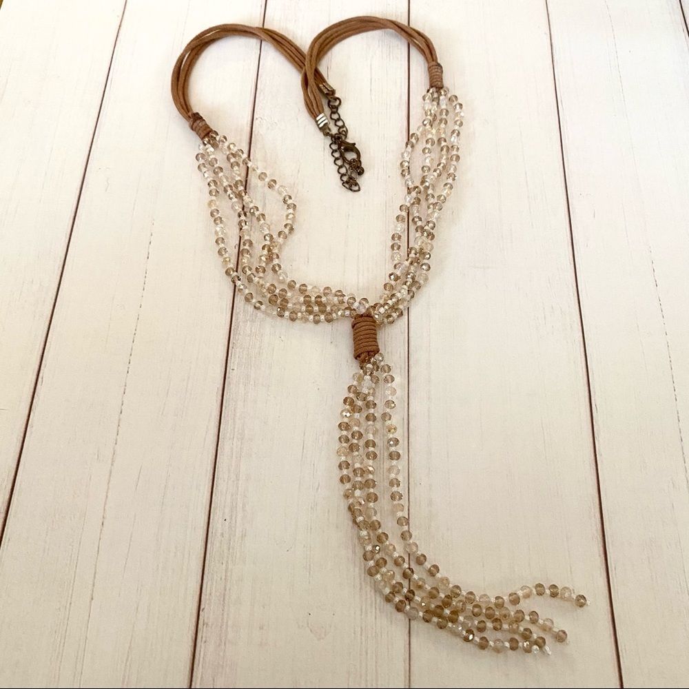 Long beaded necklace